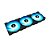 Kit 3x Fans Gamer Rise Mode X Led RGB 120mm 1650 RPM - Preto - Imagem 5