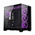 Gabinete Gamer Rise Mode Galaxy Glass Standard V2 Mid Tower Vidro Temperado USB 3.0 S/ Fans Preto - RM-GA-GGST2-FB - Imagem 1
