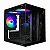 Gabinete Gamer Hayom GB1787, Mini Tower, Vidro Temperado, M-ATX, Com 3 Fans, Sem Fonte, Preto - Imagem 1