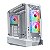 Gabinete Gamer Pichau Odysseus, RGB, Mid-Tower, Lateral de Vidro, Com 3 Fans, Branco, PG-ODY-WH3F - Imagem 1