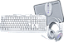 Combo Gamer Mancer ORC V2 4x1, Rainbow, Teclado ABNT2, Mouse 6400DPI, Mousepad Pequeno, Headset Drivers 40mm, Branco, MR - Imagem 2