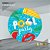 PAINEL REDONDO 1,5 x 1,5 MT -  tema - POOL PARTY Modelo 07 TECIDO EM - HELANCA - Imagem 1
