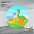 PAINEL REDONDO 1,5 x 1,5 MT -  tema - DINO BABY Modelo 11 TECIDO EM - HELANCA - Imagem 1