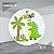 PAINEL REDONDO 1,5 x 1,5 MT -  tema - DINO BABY Modelo 12 TECIDO EM - HELANCA - Imagem 1