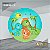 PAINEL REDONDO 1,5 x 1,5 MT -  tema - DINO BABY Modelo 15 TECIDO EM - HELANCA - Imagem 1