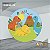 PAINEL REDONDO 1,5 x 1,5 MT -  tema - DINO BABY Modelo 24 TECIDO EM - HELANCA - Imagem 1