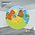 PAINEL REDONDO 1,5 x 1,5 MT -  tema - DINO BABY Modelo 33 TECIDO EM - HELANCA - Imagem 1
