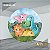 PAINEL REDONDO 1,5 x 1,5 MT -  tema - DINO BABY Modelo 43 TECIDO EM - HELANCA - Imagem 1