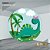 PAINEL REDONDO 1,5 x 1,5 MT -  tema - DINO BABY Modelo 44 TECIDO EM - HELANCA - Imagem 1