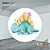 PAINEL REDONDO 1,5 x 1,5 MT -  tema - DINO BABY Modelo 46 TECIDO EM - HELANCA - Imagem 1