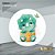 PAINEL REDONDO 1,5 x 1,5 MT -  tema - DINO BABY Modelo 48 TECIDO EM - HELANCA - Imagem 1