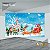 PAINEL RETANGULAR 4,00 X 2,48 MT tema - Natal Modelo 08 TECIDO EM - MICRO LIGHT - Imagem 1