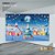 PAINEL RETANGULAR 4,00 X 2,48 MT tema - Natal Modelo 33 TECIDO EM - MICRO LIGHT - Imagem 1