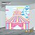 PAINEL RETANGULAR 4,00 X 2,48 MT tema - CIRCO ROSA Modelo 55 TECIDO EM - MICRO LIGHT - Imagem 1