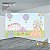 PAINEL RETANGULAR 4,00 X 2,48 MT tema - CIRCO ROSA Modelo 75 TECIDO EM - MICRO LIGHT - Imagem 1