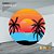Painel 1,50m Redondo Sublimado Tropical  - Helanca Gold 1,5m - Imagem 1