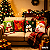 Kit 4 Capas de Almofadas Tema Natal 40x40cm Tecido Microfibra - Imagem 1