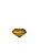 PEDRA FORMATO DIAMANTE LARANJA - Imagem 1