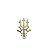 PINGENTE TRIDENTE FEMEA 4 SETAS DOURADO - Imagem 1