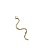 PINGENTE COBRA FINA DOURADA 7 CM - Imagem 1