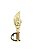MINIATURA DE IBA ADAGA DOURADO 10 CM - Imagem 1