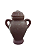 QUARTINHA DE LOUÇA ROSA COM ALÇA 13CM - Imagem 1