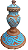 CONJUNTO MARAJOARA AZUL S/ ALÇA - Imagem 1