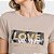 Camiseta T-Shirt Feminina Be in Love - Café com Leite - Imagem 1