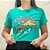 Camiseta T-Shirt Feminina Wild Style - Verde Jade - Imagem 1