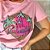 Camiseta T-Shirt Feminina Palm Springs - Rosa - Imagem 1