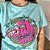 Camiseta T-Shirt Feminina Palm Springs - Verde Claro - Imagem 1