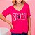 Camiseta T-Shirt Feminina Gola V Venice - Pink - Imagem 1