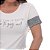 Camiseta T-Shirt Feminina Being Free - Off White - Imagem 3