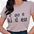 Camiseta T-Shirt Feminina Choose Kindness - Café com Leite - Imagem 1