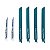 Kit Lâminas para Serra Sabre 6 Peças B-44448 - Makita - Imagem 2