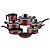Conjunto de Panelas Tramontina Coimbra Vermelho - 7 Peças - Imagem 1