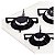 Cooktop a Gás Tramontina Glass 70cm 5 bocas com 1 Tripla Chama Bivolt Vidro Branco - Imagem 2