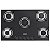 Fogao Cooktop 5 Bocas Tramontina 5GG 70 Bivolt Glass Brasil - Imagem 1