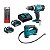 Kit Parafusadeira/Furadeira+Compressor Ar a Bateria Makita - Imagem 1