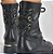 Bota Via Marte Ref. 23-502-01 Coturno Cor: Preto - Imagem 5