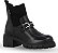 Bota Bottero Ref. 347202 Coturno em Couro Cor: Preto Onix - Imagem 1