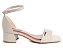 Sandália Bottero Ref. 356705 Salto Couro Summer Burnish Cor: Off White - Imagem 1