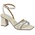 Sandália Vizzano Ref. 6455.119 Cor: Branco OFF Cristal Silver - Imagem 1