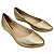 Sapatilha Bottero ref.  353305  em couro sb veneza Cor: Metal dourado - Imagem 1