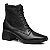 Bota Pegada Feminina Ref. 282305-05 em Couro Burnished Cor: Preto - Imagem 1