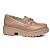 Sapato Pegada Feminino Mocassim Ref. 222401-02 em Couro Burnished Caramelo - Imagem 1