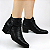 Bota Bottero Cano Curto Ref.349305 em Couro Burnish Cor: Preto - Imagem 4