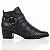 Bota Bottero Cano Curto Ref.349305 em Couro Burnish Cor: Preto - Imagem 1