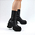 Bota Bottero Ref. 346803 Cano Baixo Cabedal Stretch Soft Preto/Onix - Imagem 1