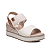Sandália Anabela Pegada Ref. 234202-02 Linha Florença Cor: Off White - Imagem 2